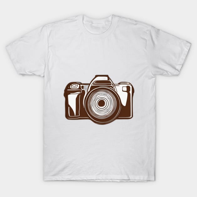 Vintage Camera Silhouette Design No. 860 T-Shirt by cornelliusy